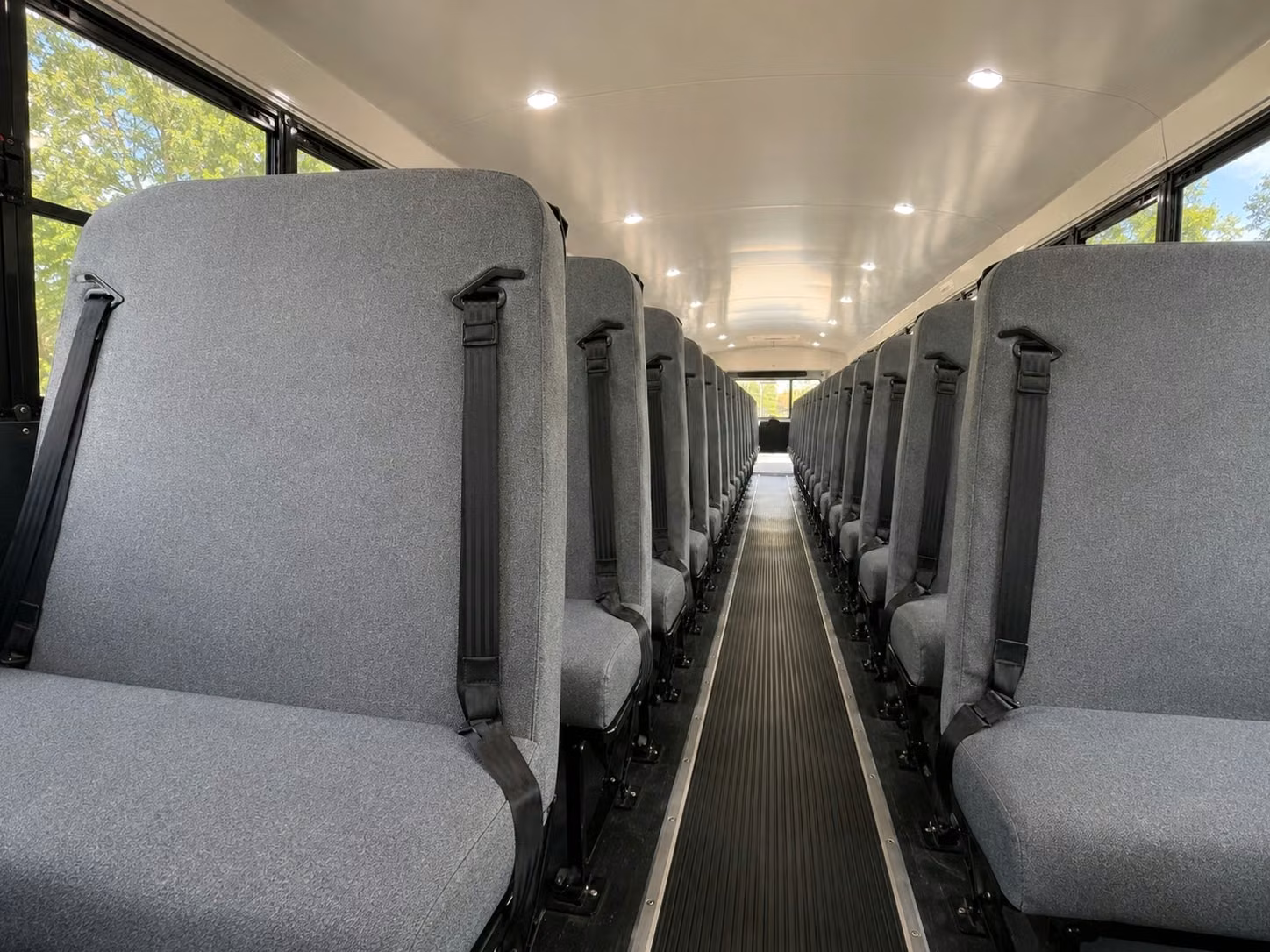 school bus inside
