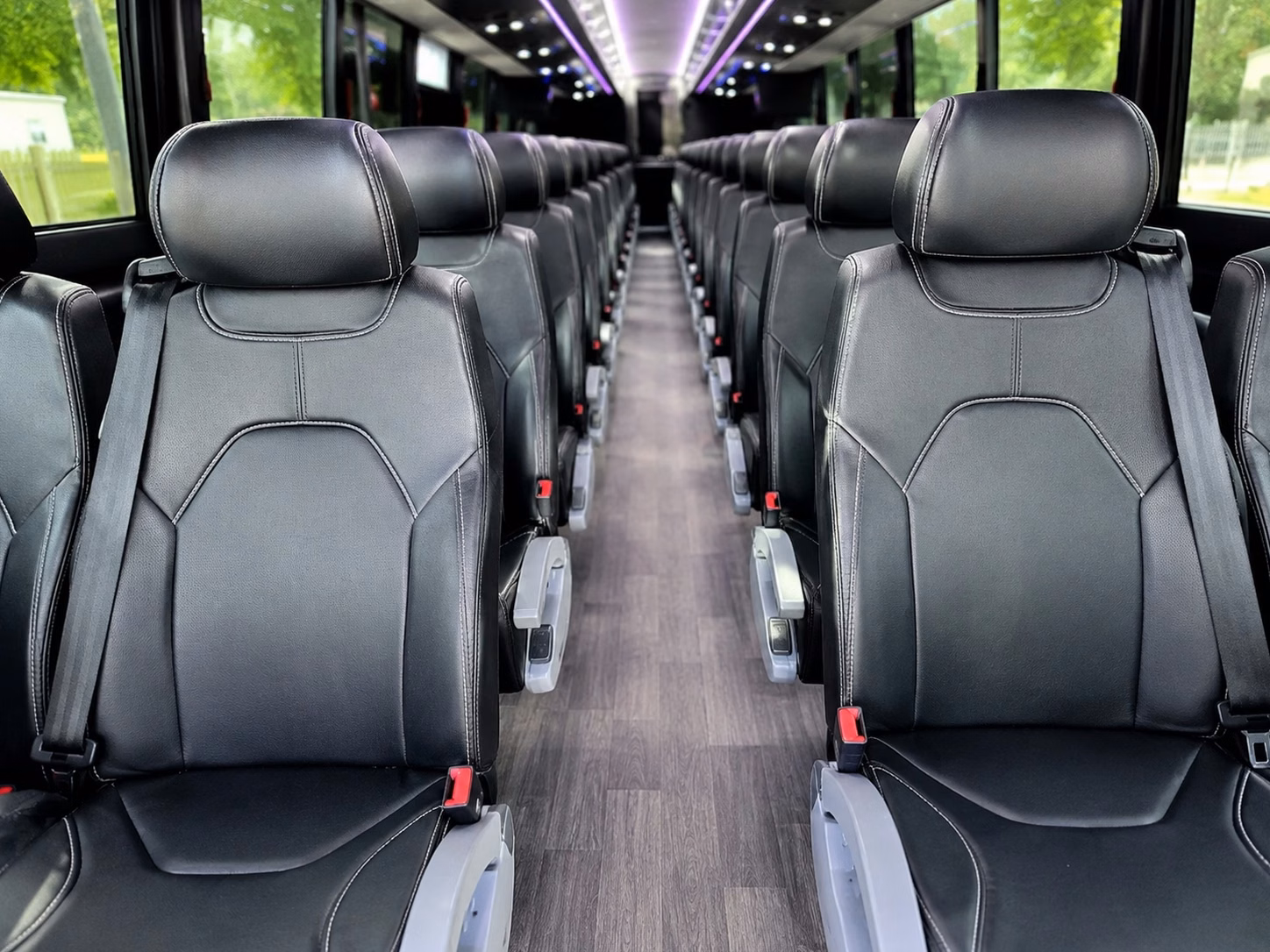 spokane charter bus interior